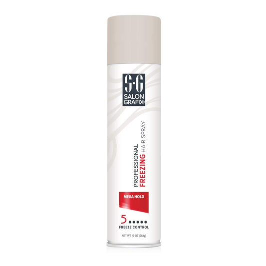 Salon Grafix Hairspray Freezing Mega Hold 10 Ounce (295ml) (2 Pack)