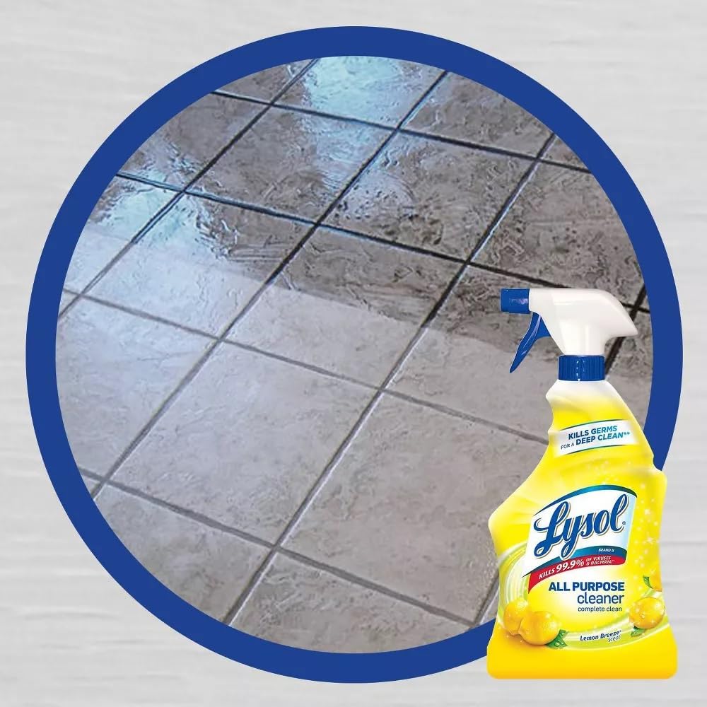 Lysol All Purpose Cleaner Spray, Lemon Breeze, 32 Ounces each (Pack of 3)