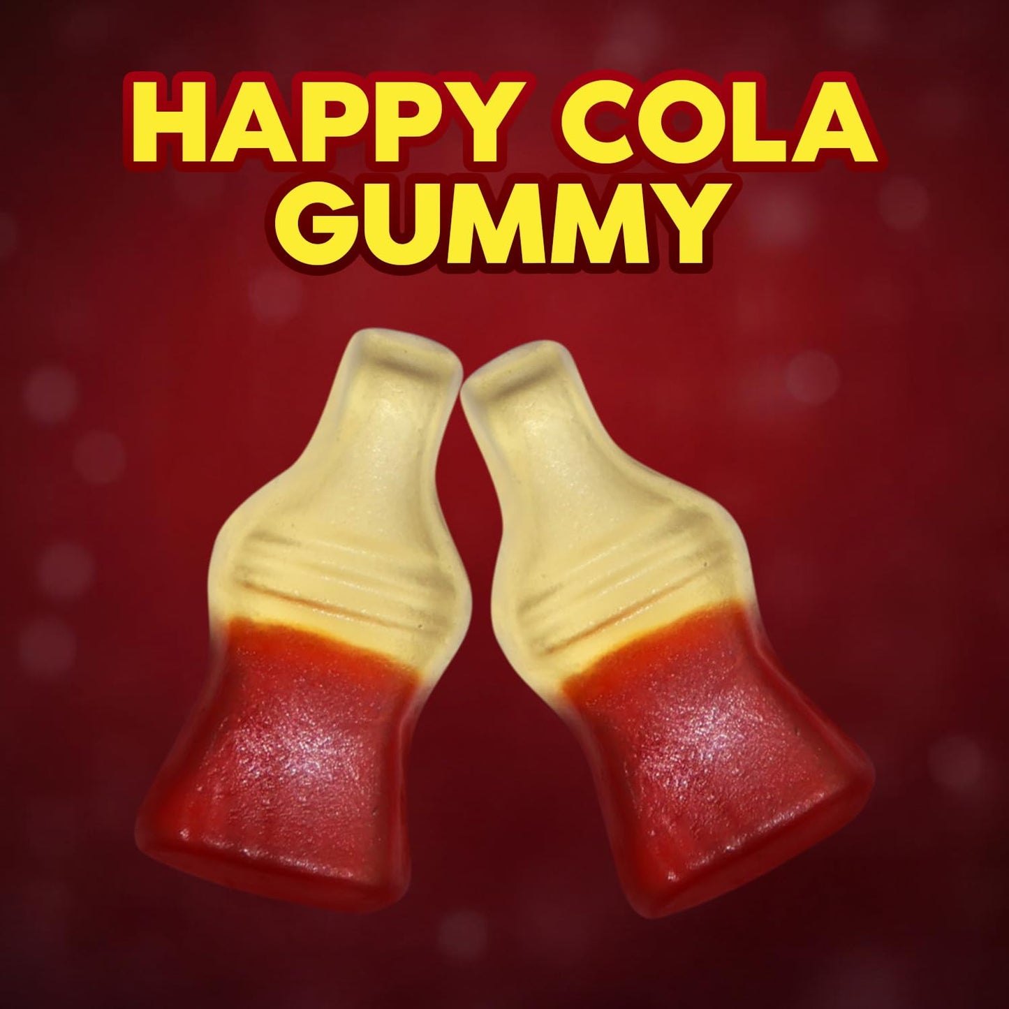 Happy Cola Gummy Candy 2 Pound Bag – Bulk Chewy Cola-Flavored Gummy Bottles Candies for Parties, Candy Buffets, Snacks, and Treats