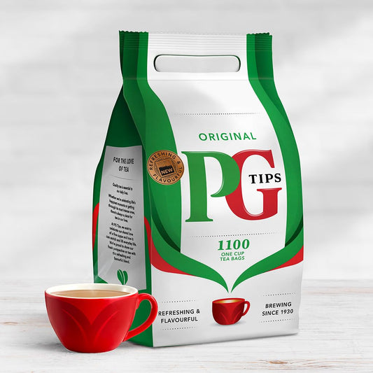 PG Tips One Cup Original Tea Bags (Pack of 1, Total 1100 Tea Bags)