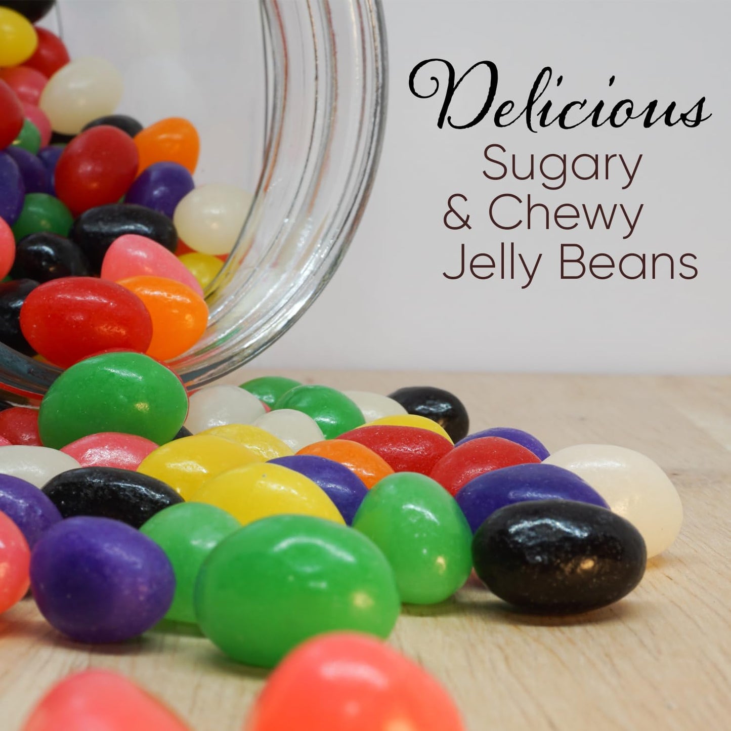 Classic Jelly Beans - 3 Pounds 500 pieces Bulk Bag, Halloween Candy Bulk, Ideal Bulk Candy for Parties & Gifts, Soft Candy Flavored Jelly Beans for Birthdays & Holidays, Perfect Halloween Candy