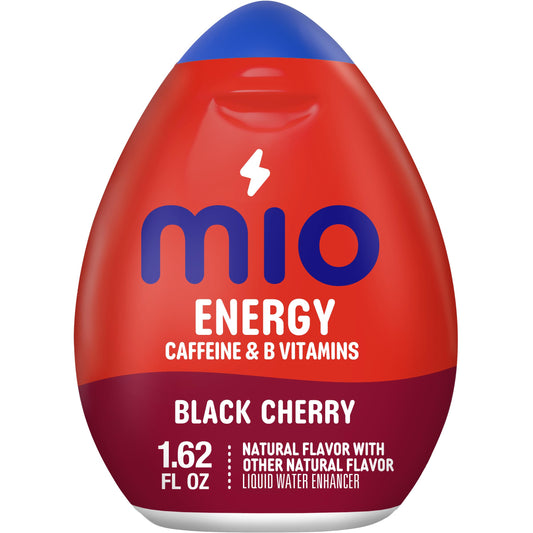 MiO Energy Liquid Water Enhancer, Black Cherry, 1.62 Ounce (Pack of 12)