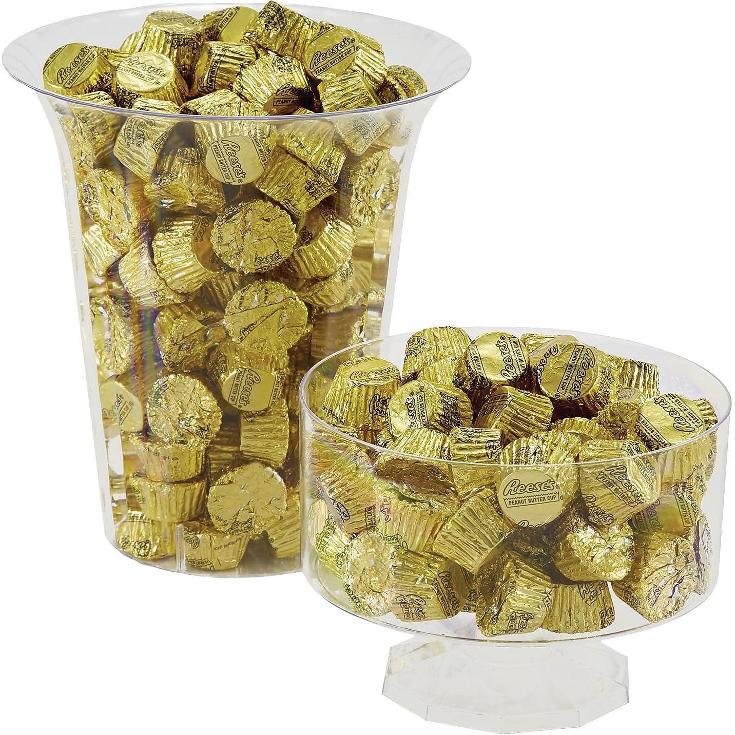 REESE'S Miniatures Gold Foils Milk Chocolate Peanut Butter Cups Candy, Bulk, 66.7 oz Bulk Bag