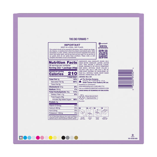 CADBURY MINI EGGS Milk Chocolate, Easter Basket Easter Candy Packs, 1.5 oz (36 Count)