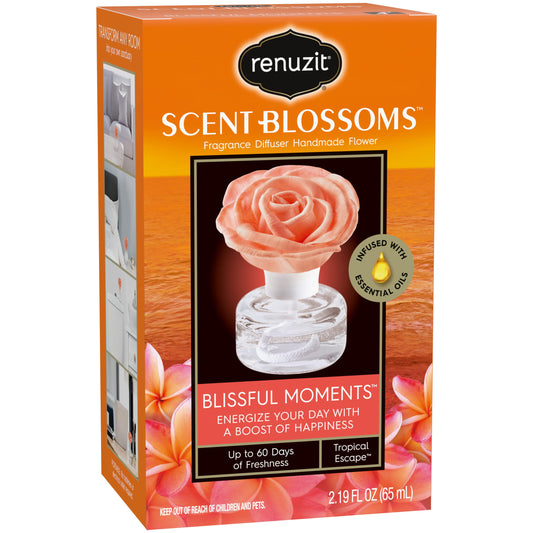 Renuzit Scent Blossoms Fragrance Diffuser Handmade Flower, Pure Refresh, 1 Count
