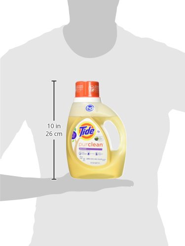 Tide Purclean Plant-Based Laundry Detergent Liquid, Honey Lavender Scent, Pack of 2, 64 Loads Total (Packaging May Vary)