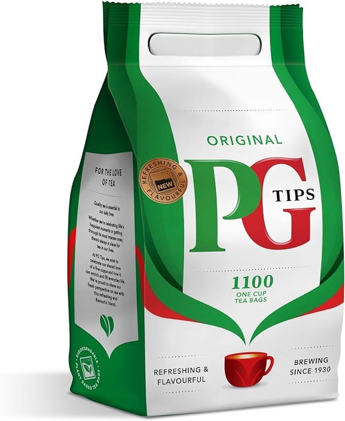 PG Tips One Cup Original Tea Bags (Pack of 1, Total 1100 Tea Bags)
