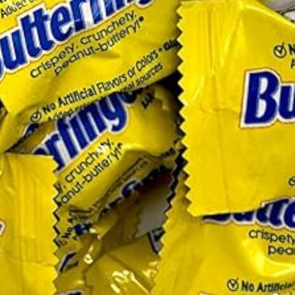 Butter Finger Mini Chocolate Bars-1.5 lbs Crispy, Crunchy, Peanut-buttery B finger Minis-Individually Wrapped Bulk Mini Bars(24 oz)