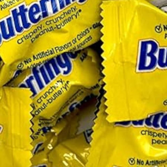 Butter Finger Mini Chocolate Bars-1.5 lbs Crispy, Crunchy, Peanut-buttery B finger Minis-Individually Wrapped Bulk Mini Bars(24 oz)