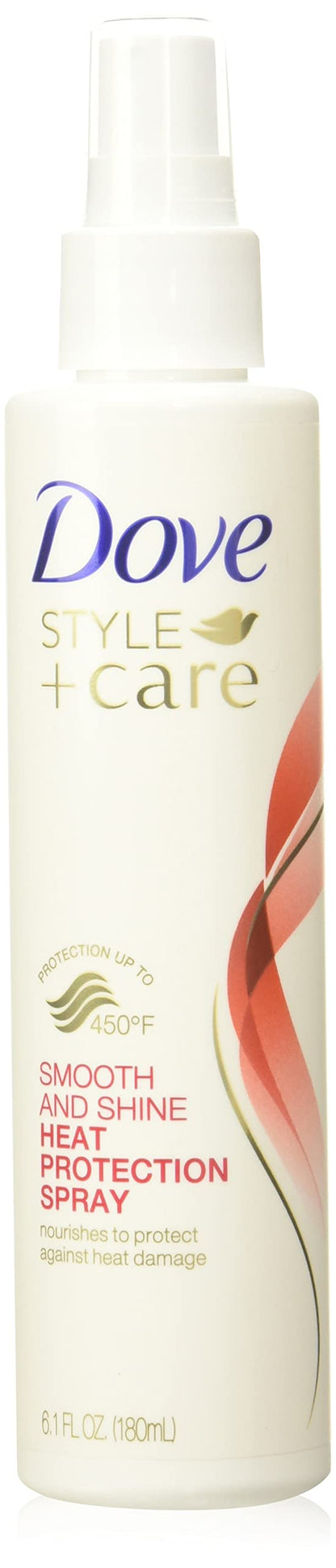 Dove Style + Care Smooth Shine Heat Protection Spray, 6.1 fl oz