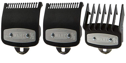 Wahl Professional Premium Cutting Guide With Metal Secure Clip: #1/2", 1", 1 1/2". Combo set #3354-1000, 1100, 1300 Fits All Wahl Clippers/Trimmers