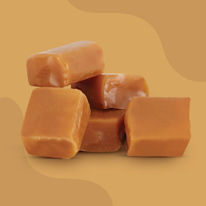 Bulk Caramel Squares Soft Chewy Candy - 20 oz Bag, Individually Wrapped Classic Caramels Cubes for Candy Bowls, Baking, Parties & Sharing
