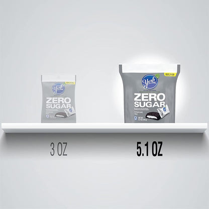 YORK Zero Sugar Chocolate Peppermint Patties Candy, Individually Wrapped, Aspartame Free, 5.1 oz Bag (Pack of 2) (2)