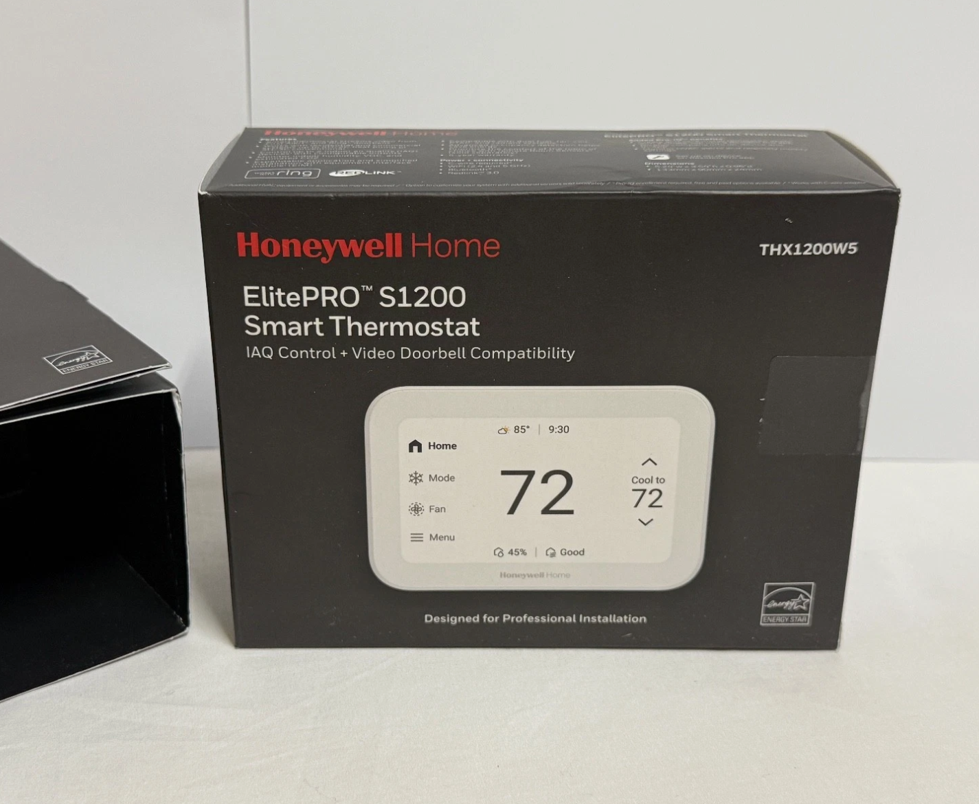 Honeywell Home ElitePro S1200 Smart Thermostat 5" Touchscreen White THX1200W5