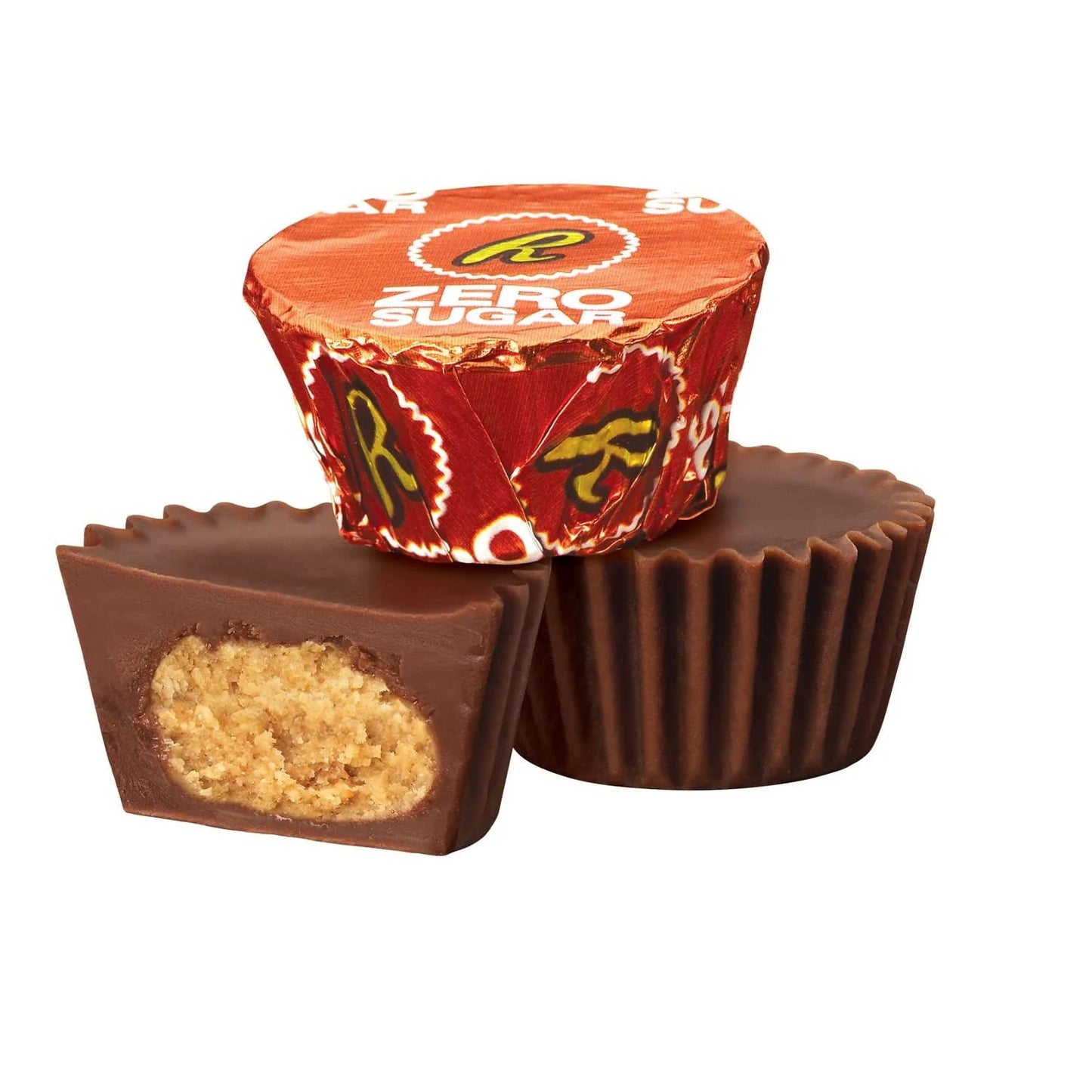 Chain & Jo Sweets Zero Sugar Miniatures Chocolate Peanut Butter Cups Individually Wrapped 2LB BULK Candy Filled with Holiday (2 Pounds), 32 Ounce