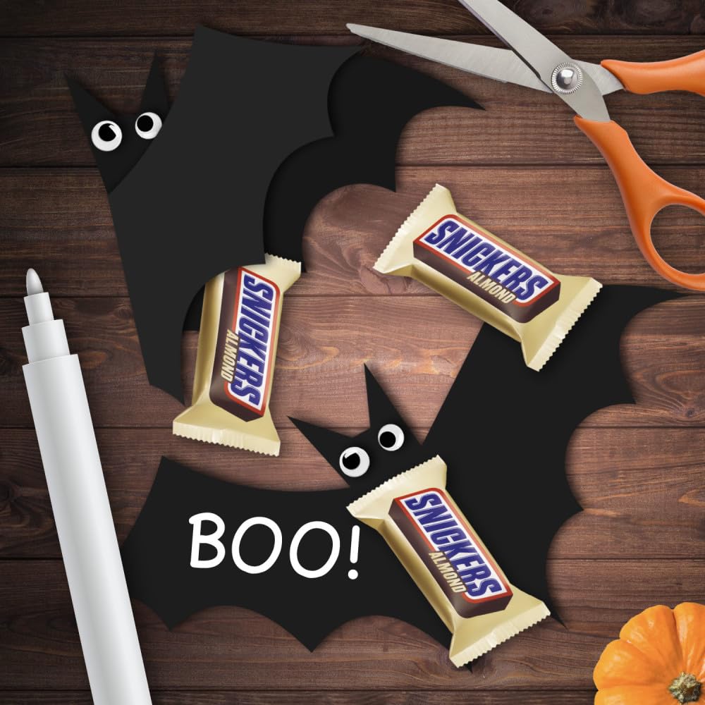 SNICKERS Almond Fun Size Chocolate Bars Individually Wrapped, 10.23 oz