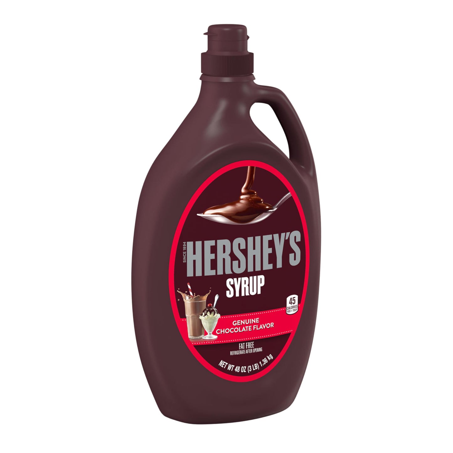 HERSHEY'S Chocolate Syrup Bulk Bottle, 48 oz