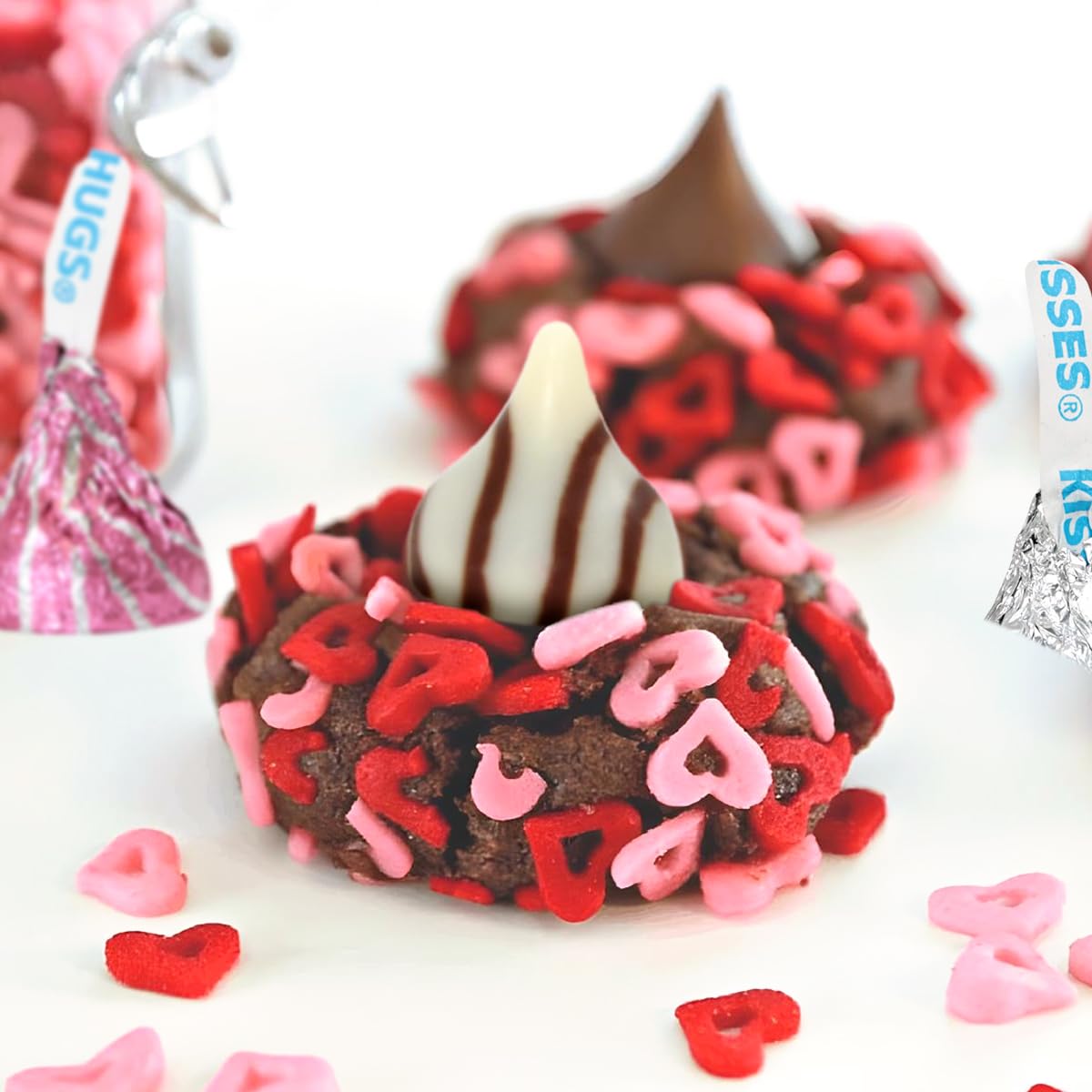 Pink and Silver 1lb Pack of Chocolate Candy Individually Wrapped for Decorating, Gifting and Treating Yourself, Delicious Pink Chocolate Bulk for Sharing