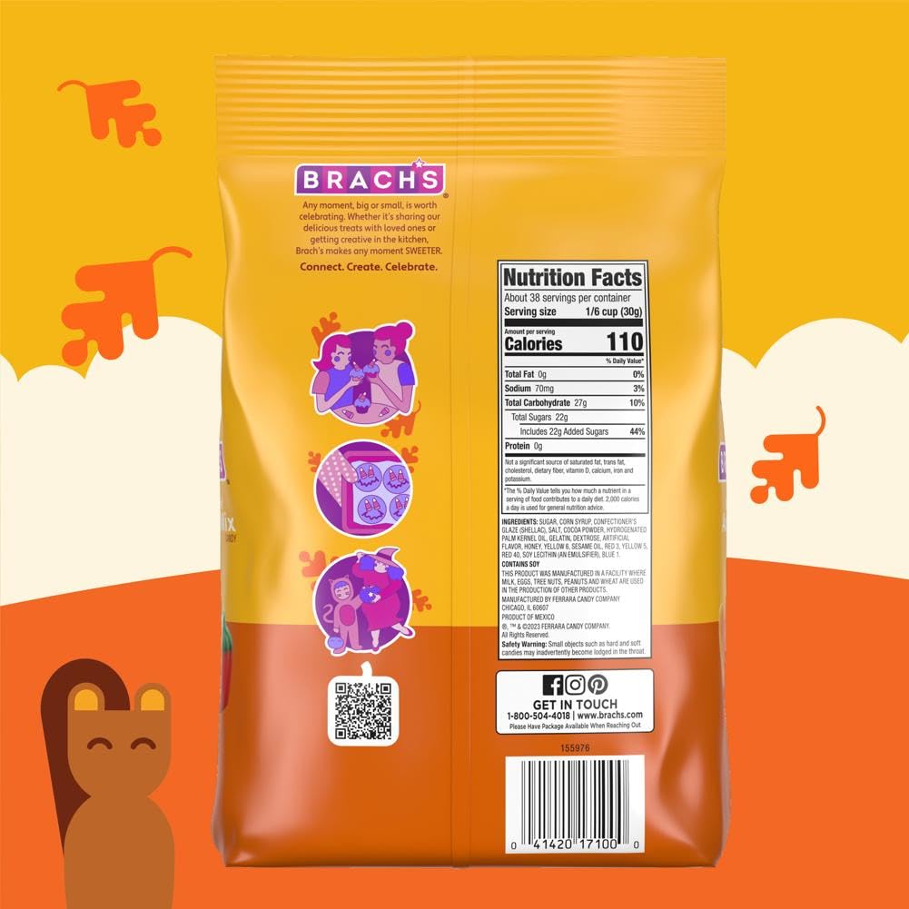 Brach's Mellowcreme Autumn Mix Candy Corn Bag, 2.5 Pound