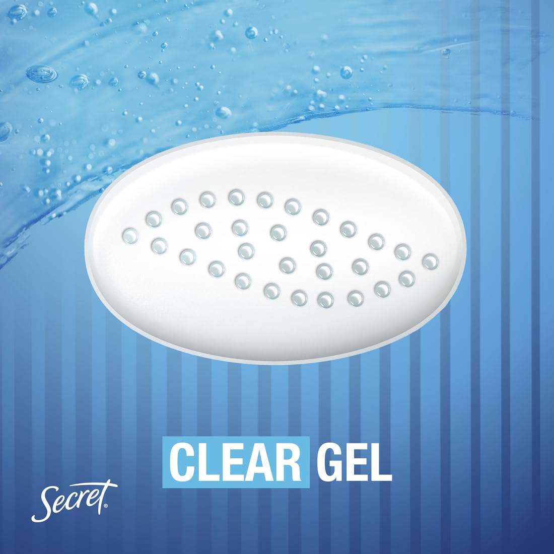 Secret Outlast Clear Gel Antiperspirant Deodorant for Women, Completely Clean, 2.6 oz (Pack of 4)