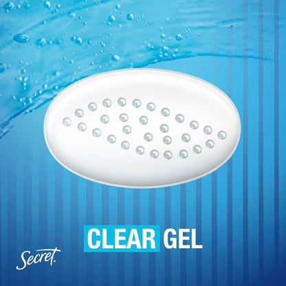 Secret Outlast Clear Gel Antiperspirant Deodorant for Women, Completely Clean, 2.6 oz (Pack of 4)