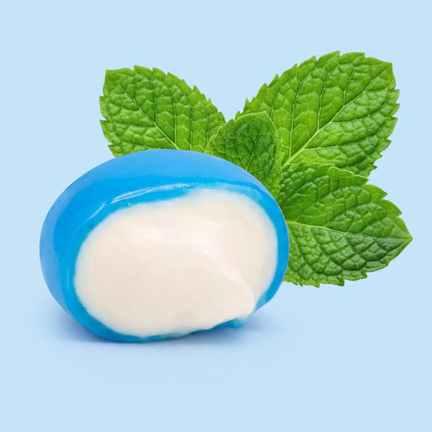 Chewy Mint Candy 2 lb Bulk Bag – Candy Coated Soft Chewy Breath Mints with Crunchy Shell, Fresh & Sweet Mint Flavor for Gender Reveals, Baby Showers, Parties & Offices