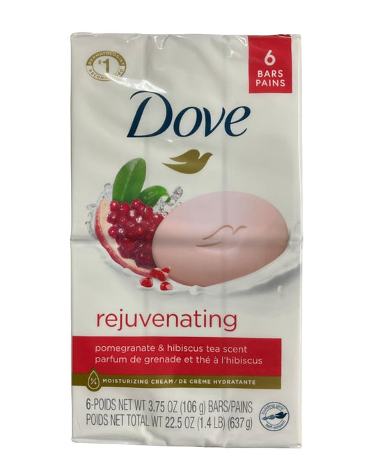 Dove Go Fresh Revive Beauty Bars, Pomegranate & Lemon Verbena, 4 oz bars, (Pack of 1 Bar)