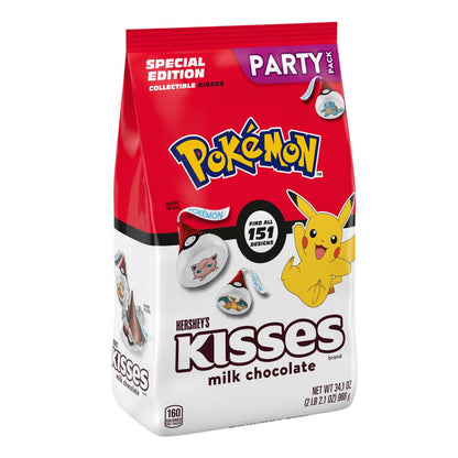 Hershey's Kisses Milk Chocolate - Pokemon Special Edition - Collect All 151 Designs - Fun For Everyone - Great For Sharing