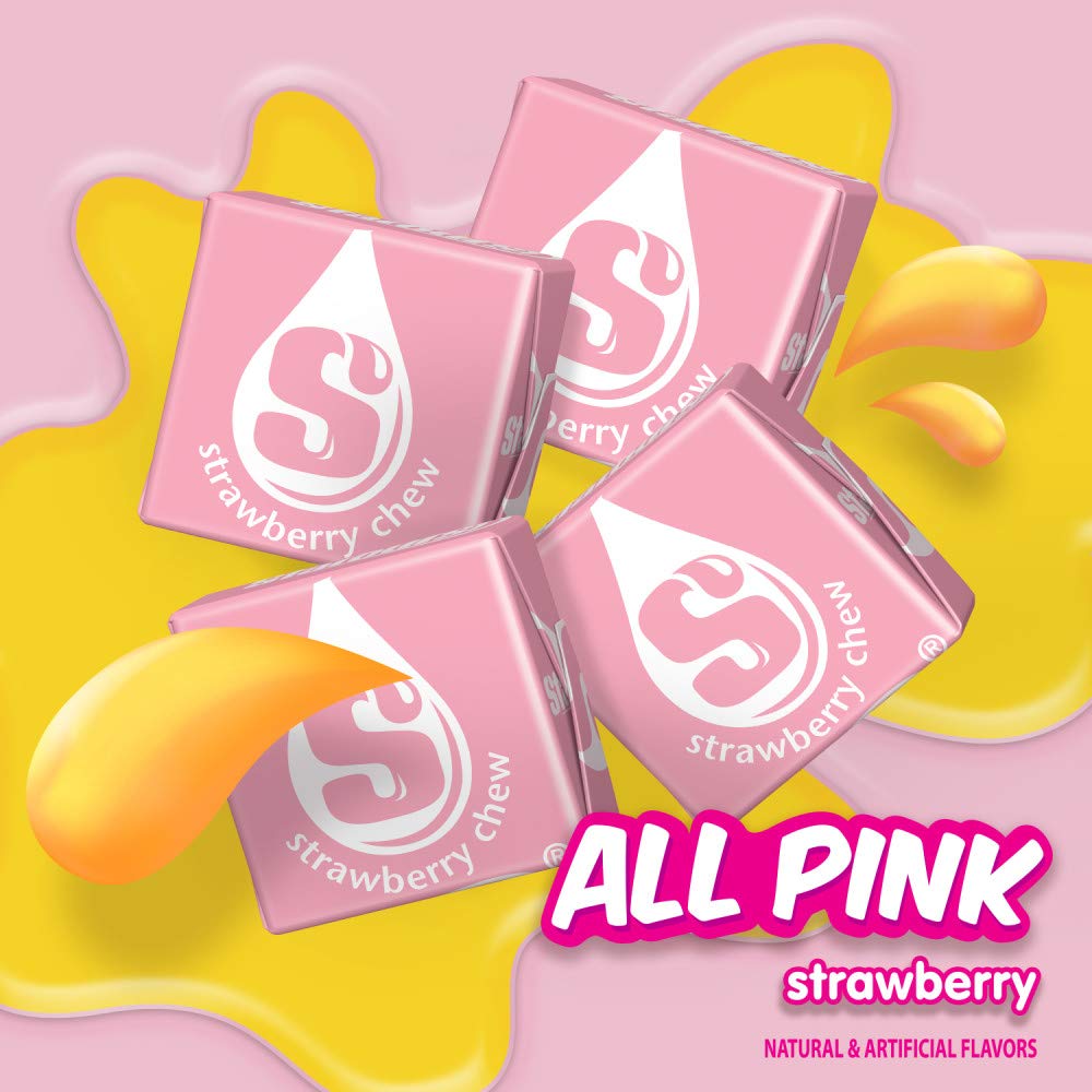 STARBURST All Pink Valentine's Day Fruit Chews Chewy Candy, Sharing Size, 15.6 oz Bag