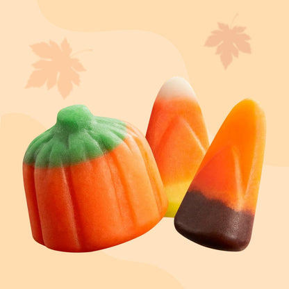 Bulk Autumn Mix Candy - Assorted Fall Flavors, Classic & Harvest Candy Corn, Pumpkin Shaped Halloween Candies Variety For Halloween Parties, Buffets and Treats