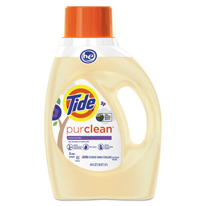 Tide Purclean Plant-Based Laundry Detergent Liquid, Honey Lavender Scent, Pack of 2, 64 Loads Total (Packaging May Vary)