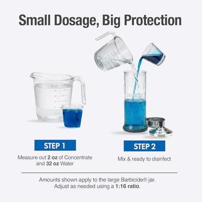 BARBICIDE Disinfecting Jar + Disinfectant