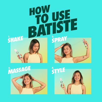Batiste Dry Shampoo, Original Fragrance Classic Clean, Refresh Hair and Absorb Oil Between Washes, Waterless Shampoo for Added Hair Texture and Body, 5.71 oz