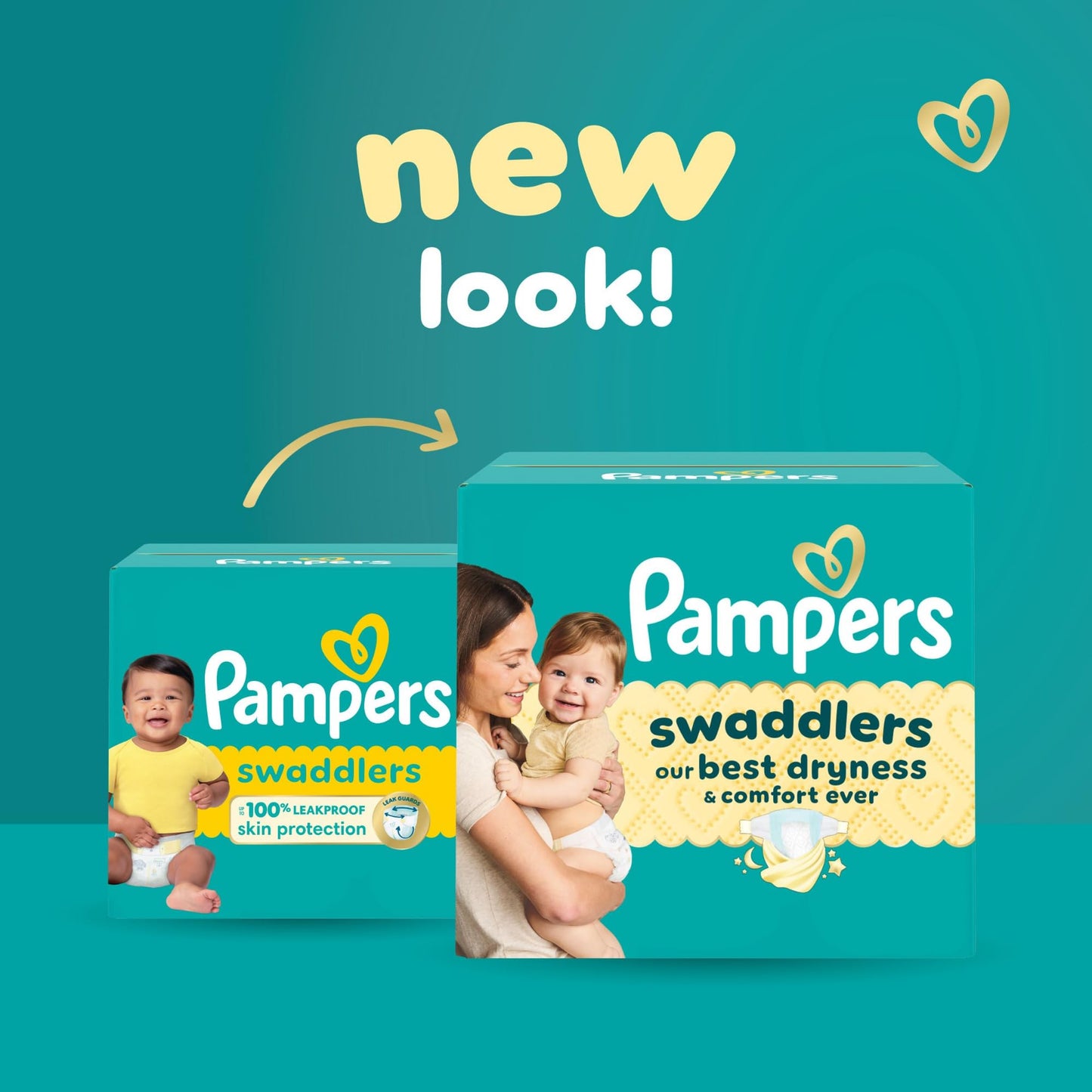 Pampers Swaddlers Diapers, Size 6 (23-44 lbs), 84 Count, Absorbent, Keeps Baby Dry and Comfortable, Skin Safe Disposable Baby Diaper (Packaging May Vary)