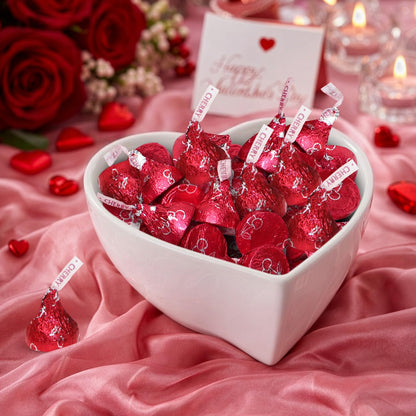 Cherry Cordial Milk Chocolate Candies - 2lb Bag Approx. 200 Pieces Individually Wrapped Cherry Flavored Filled Chocolates for Holidays, Parties, Stocking Stuffers & Gifts