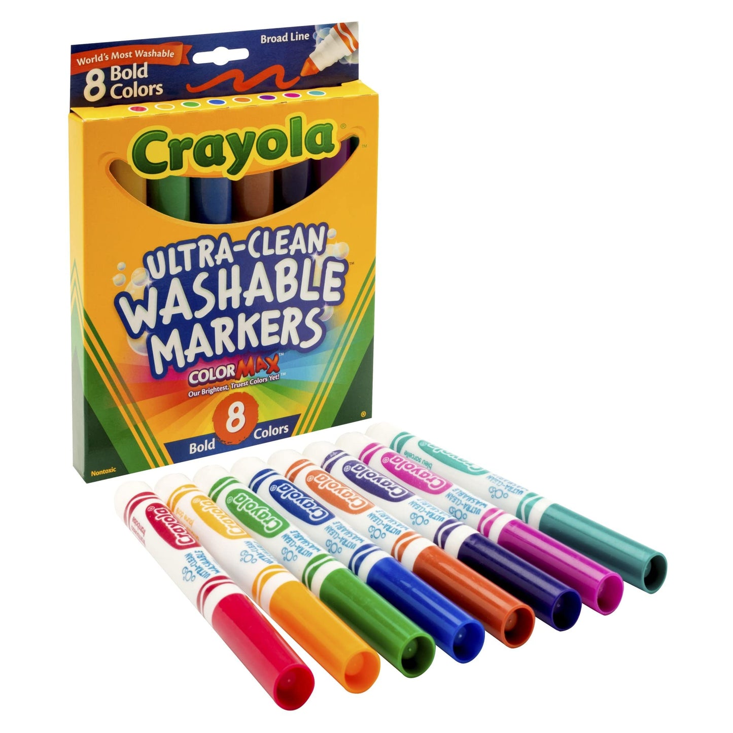 Crayola 8 Ct Bold Broad-Line Washable Markers