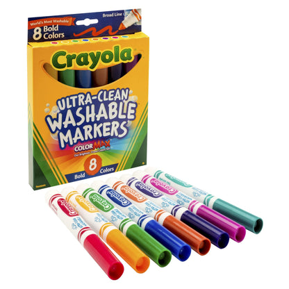Crayola 8 Ct Bold Broad-Line Washable Markers
