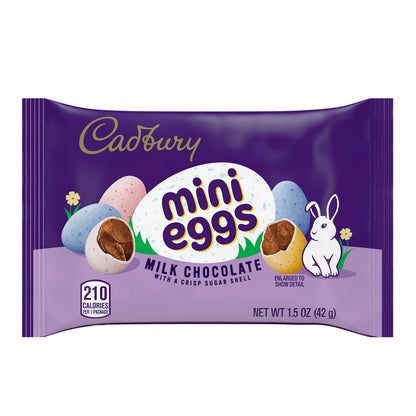 CADBURY MINI EGGS Milk Chocolate, Easter Basket Easter Candy Packs, 1.5 oz (36 Count)