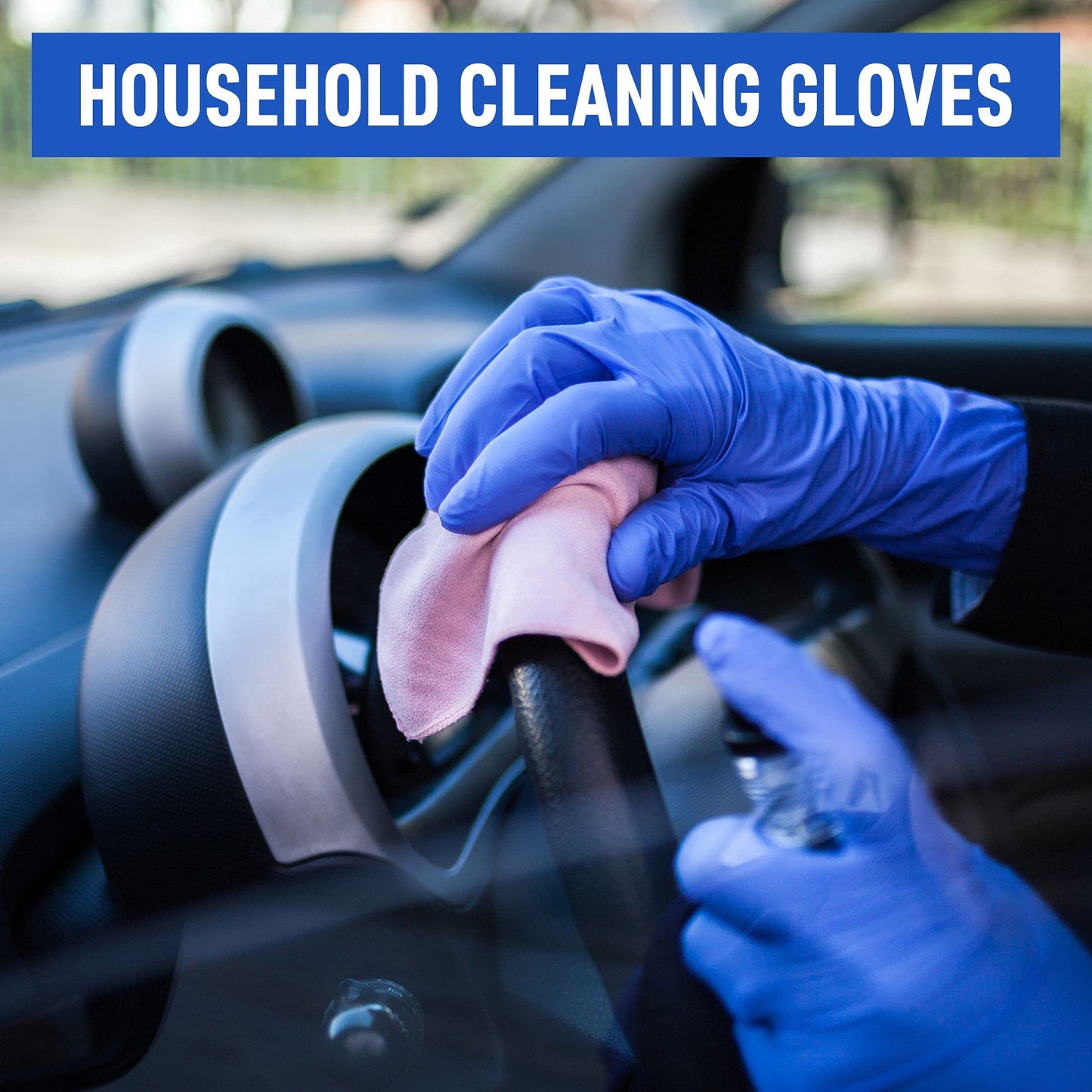 Powder Free Disposable Nitrile Gloves Small -100 Pack, Blue -Medical Exam Gloves