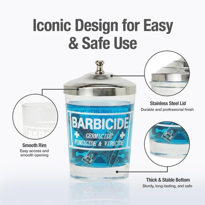 BARBICIDE Disinfecting Jar + Disinfectant
