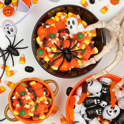 Bulk Autumn Mix Candy - Assorted Fall Flavors, Classic & Harvest Candy Corn, Pumpkin Shaped Halloween Candies Variety For Halloween Parties, Buffets and Treats
