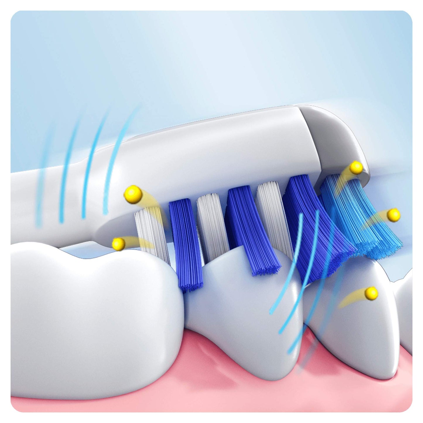 Oral-B Trizone Toothbrush Heads Replacement Refills for Electric Rechargeable Toothbrush, Bristles Sweep in-Between Teeth for a Deep Clean, Pack of Two