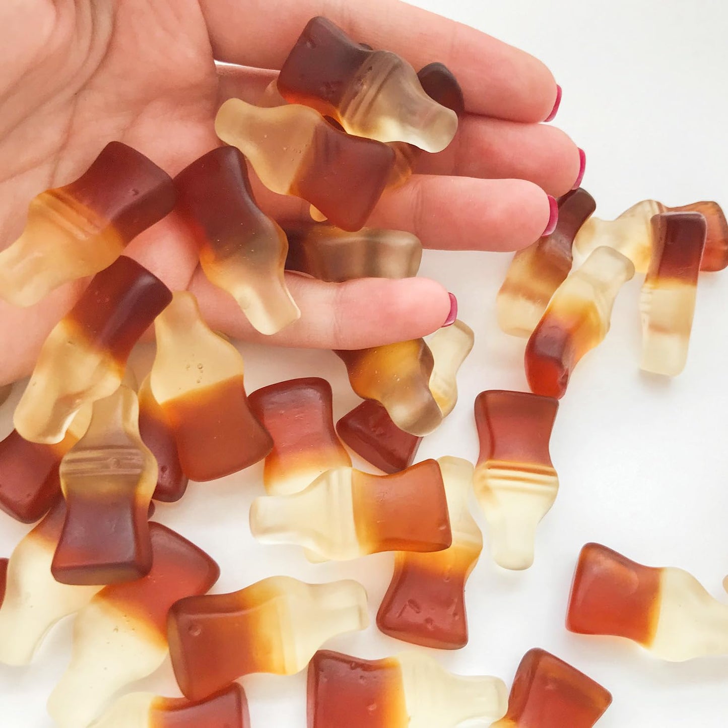 Happy Cola Gummy Candy 2 Pound Bag – Bulk Chewy Cola-Flavored Gummy Bottles Candies for Parties, Candy Buffets, Snacks, and Treats