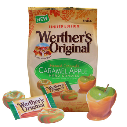 Werther's Original Limited Edition Caramel Apple Hard Candies, Individually Wrapped Pieces, 8.57 Ounces