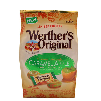 Werther's Original Limited Edition Caramel Apple Hard Candies, Individually Wrapped Pieces, 8.57 Ounces