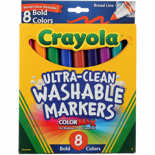 Washable Broad Point Markers (8/Set) [Set of 2]