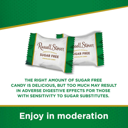Russell Stover Sugar Free Milk Chocolate Peanut, Caramel & Nougat, 3 Ounce Bag - Pack of 10