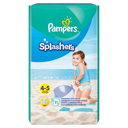 Pampers Splashers Size 4-5 9-15 kg Disposable Swim Diapers for Optimal Protection in Water, 11 Pieces