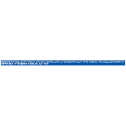 Crunch Chocolate Bar, Fun Size, 1 Bag, 11 oz