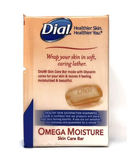 Dial Skin Care Bar Soap, Omega Moisture - 3 pack, 4 oz bars (Pack of 3)